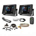 Lowrance Hds Live Bundle - 2 -12" Displays, Ai 3-In-1 T/M Transducer, Point 1 Gps, Lr-1 Remote & Cabling